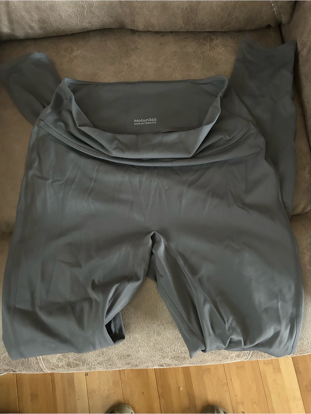 Fabletics Motion365 High-Waist Charcoal Gray Leggings